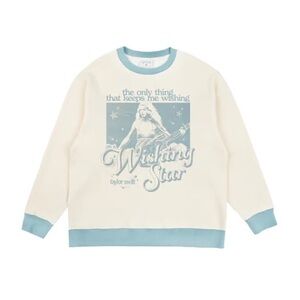Taylor Swift White and Blue Sweatshirt